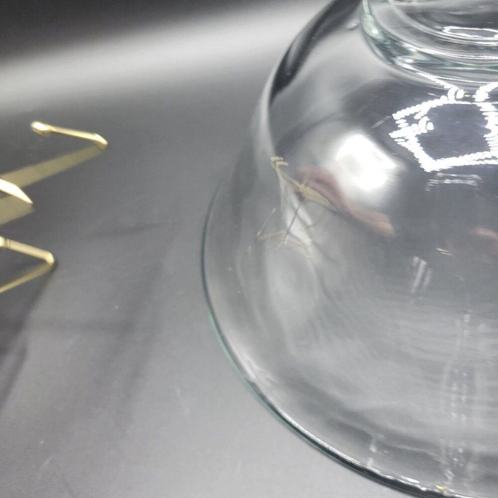 Vintage Indiana Clear Glass 3-Piece Chip N Dip Bowl Set MCM Design - Picture 10 of 11